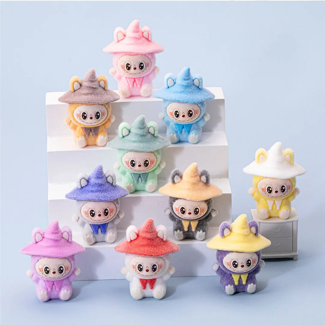 Lububu Anime Magician Flocked Figures – DIY Dolls & Ornaments