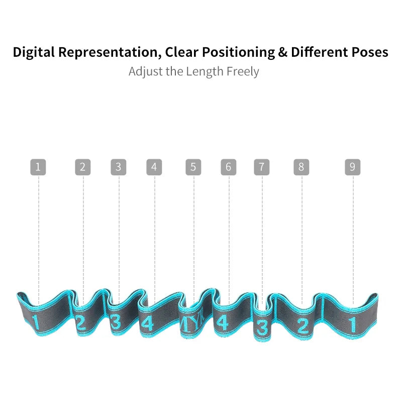 Elastic Yoga Stretch Strap – Loop Band for Dance & Pilates