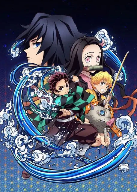 Demon Slayer Anime Canvas Poster – HD Wall Art for Kids