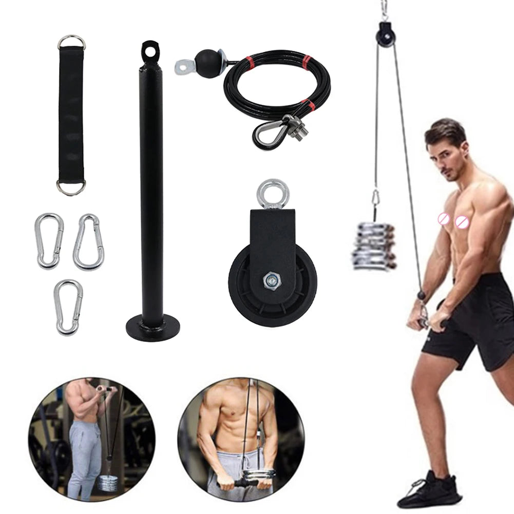 Home Fitness Cable Pulley System – DIY Gym Attachment