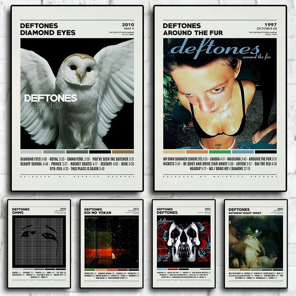 Deftones Band Poster – Album Cover Canvas Wall Art Print