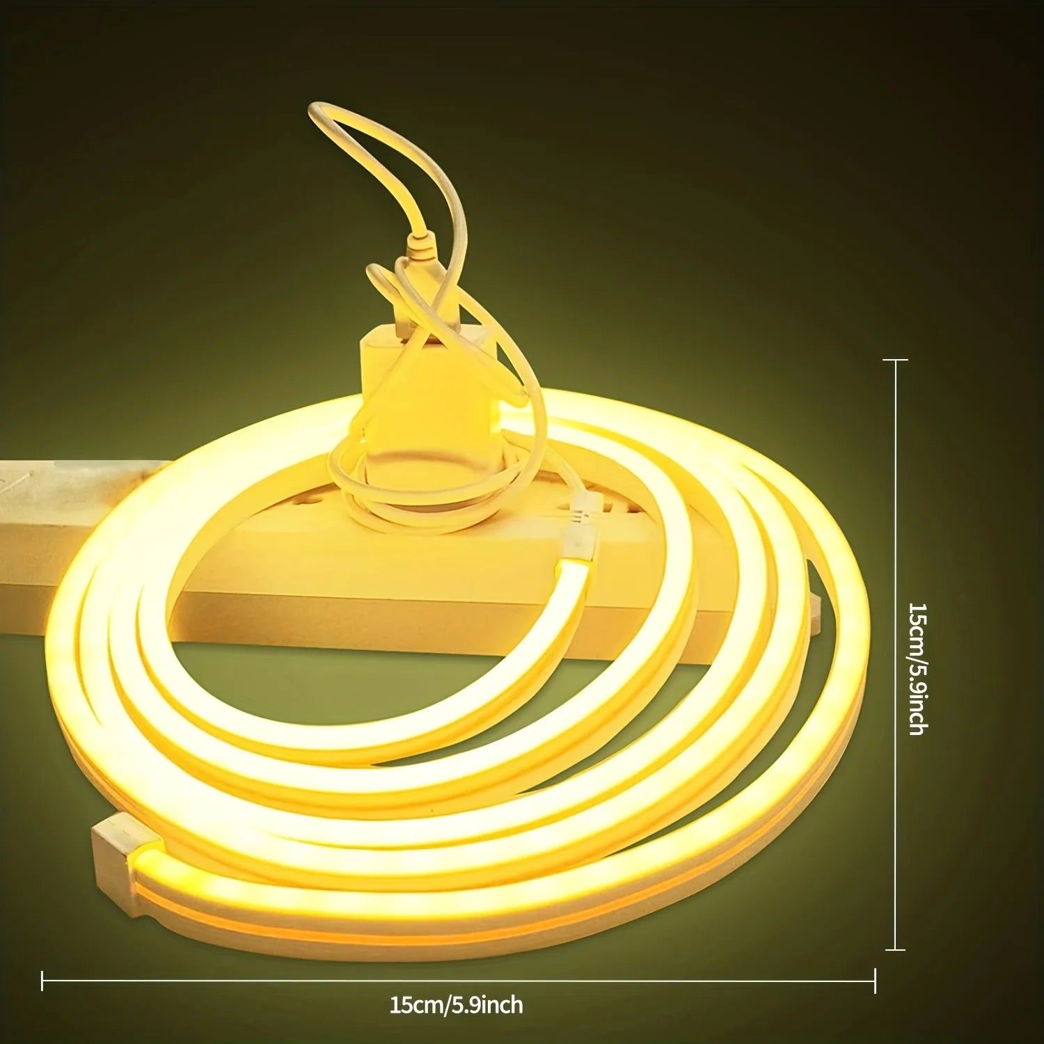 LED Neon Strip Light – USB 5V, Dimmable, Waterproof