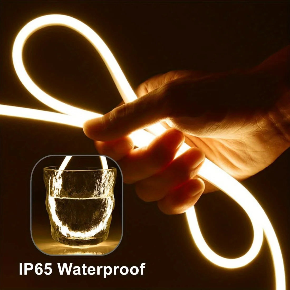 LED Neon Strip Light – USB 5V, Dimmable, Waterproof