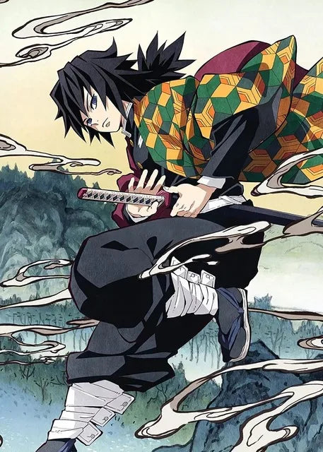 Demon Slayer Anime Canvas Poster – HD Wall Art for Kids