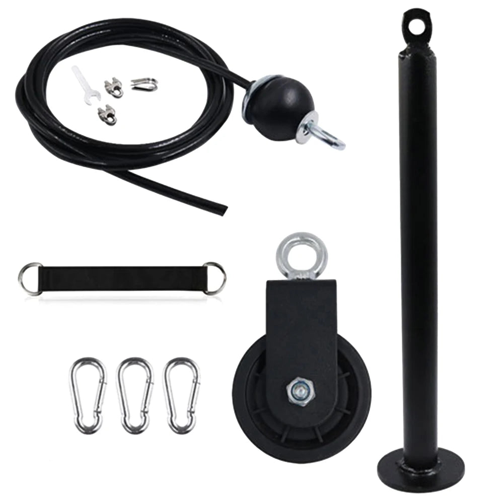 Home Fitness Cable Pulley System – DIY Gym Attachment