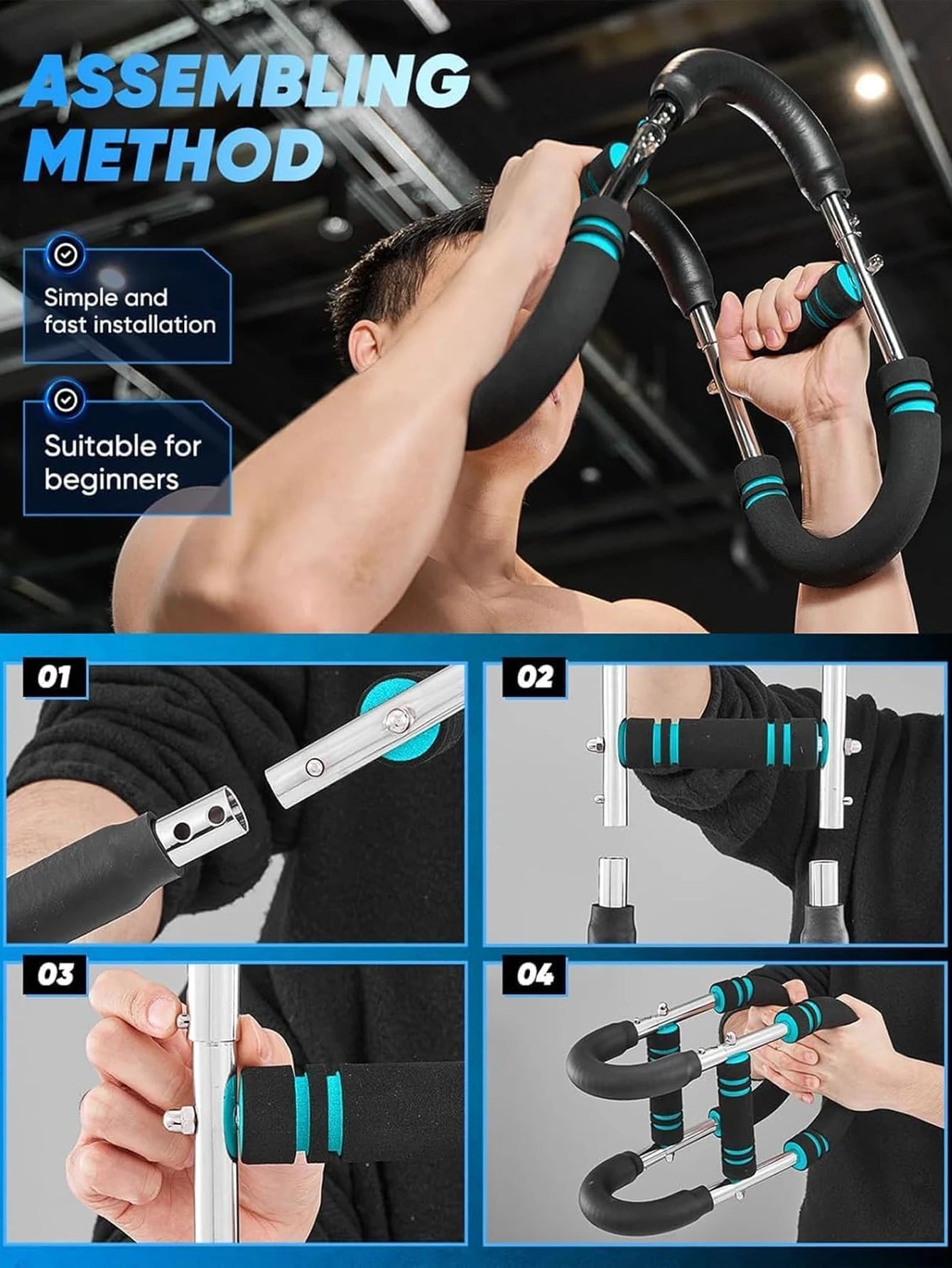 Adjustable Arm Trainer – Chest & Upper Body Workout Equipment