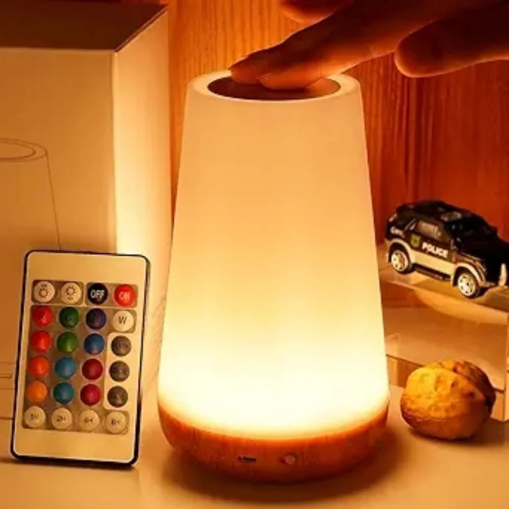 USB Rechargeable RGB Touch Night Light Lamp