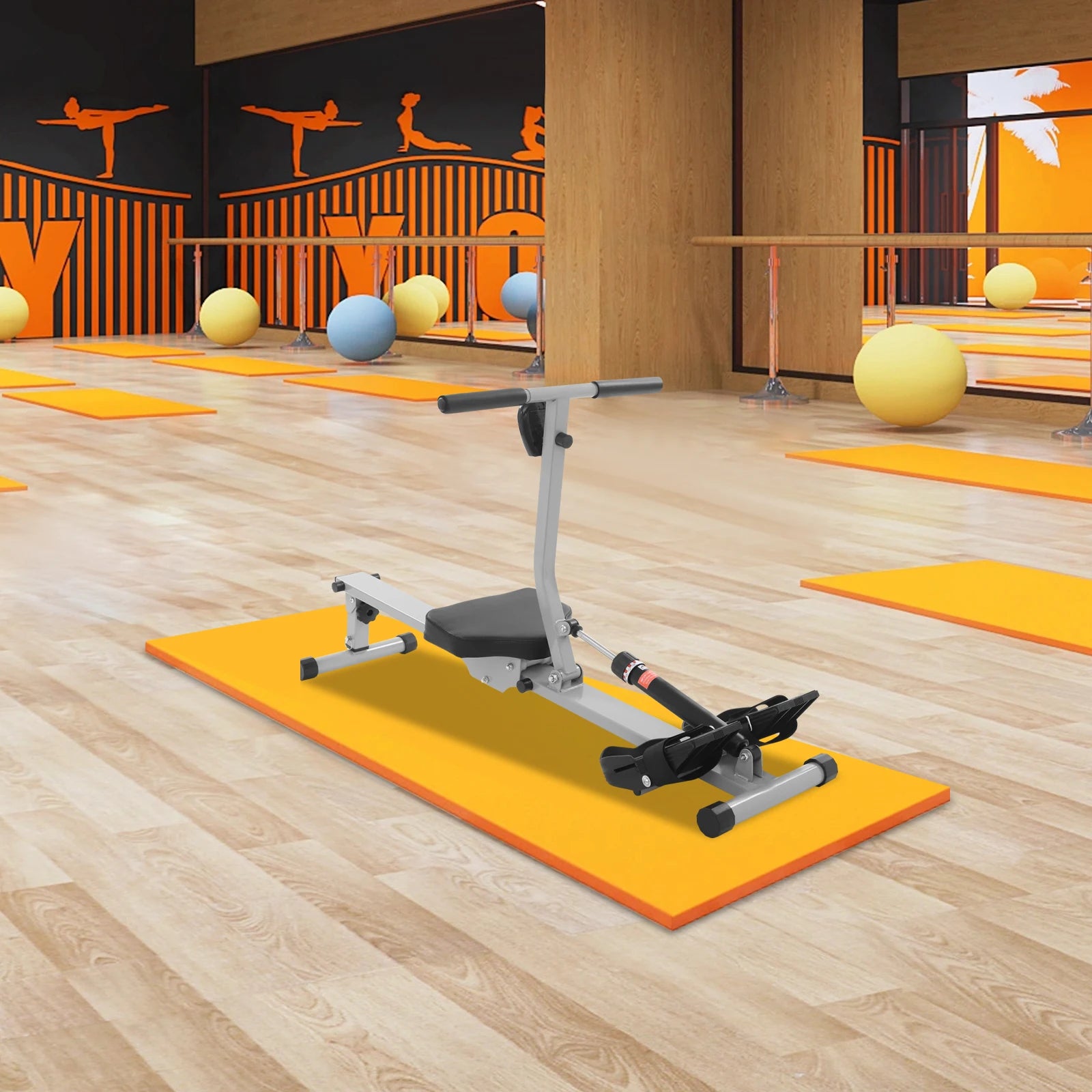 Foldable Rowing Machine – Home Exercise with LED Display