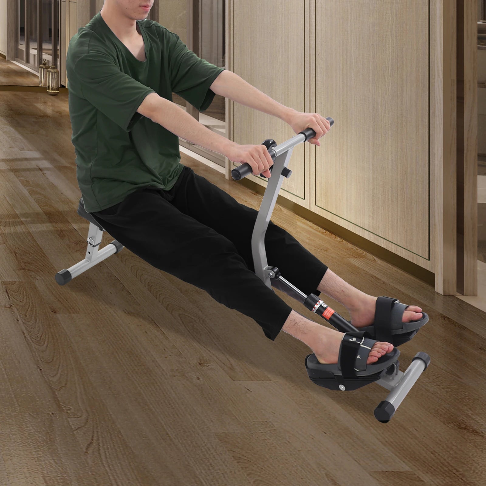 Foldable Rowing Machine – Home Exercise with LED Display