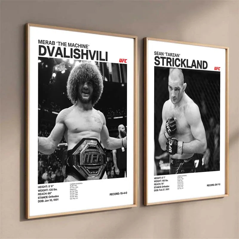 Boxing Legends Canvas Poster – ILIA TOPURIA Wall Art