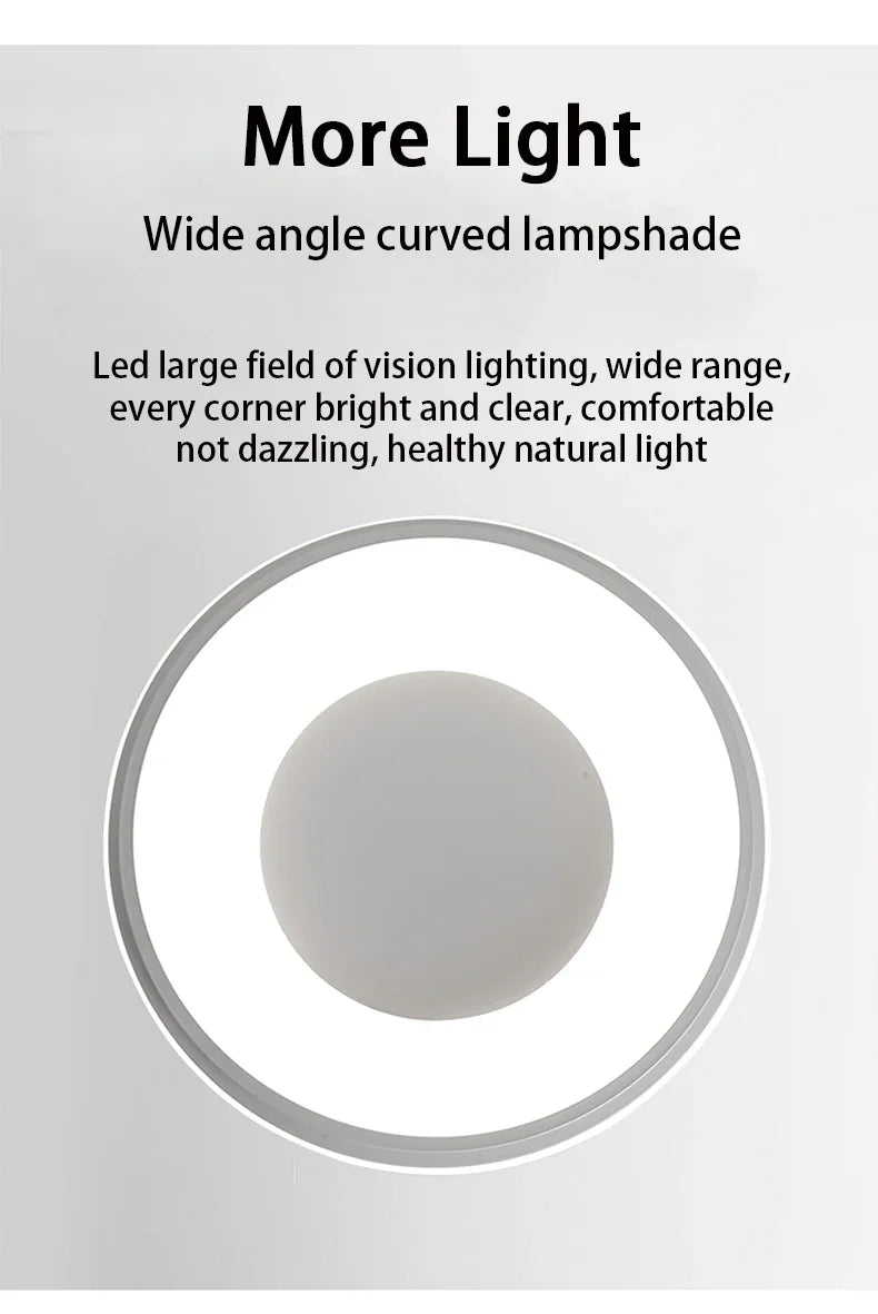 Nordic LED Ceiling Light – Modern Macaron Circular Lamp