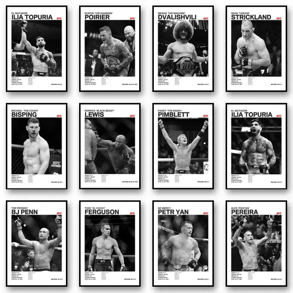 Boxing Legends Canvas Poster – ILIA TOPURIA Wall Art