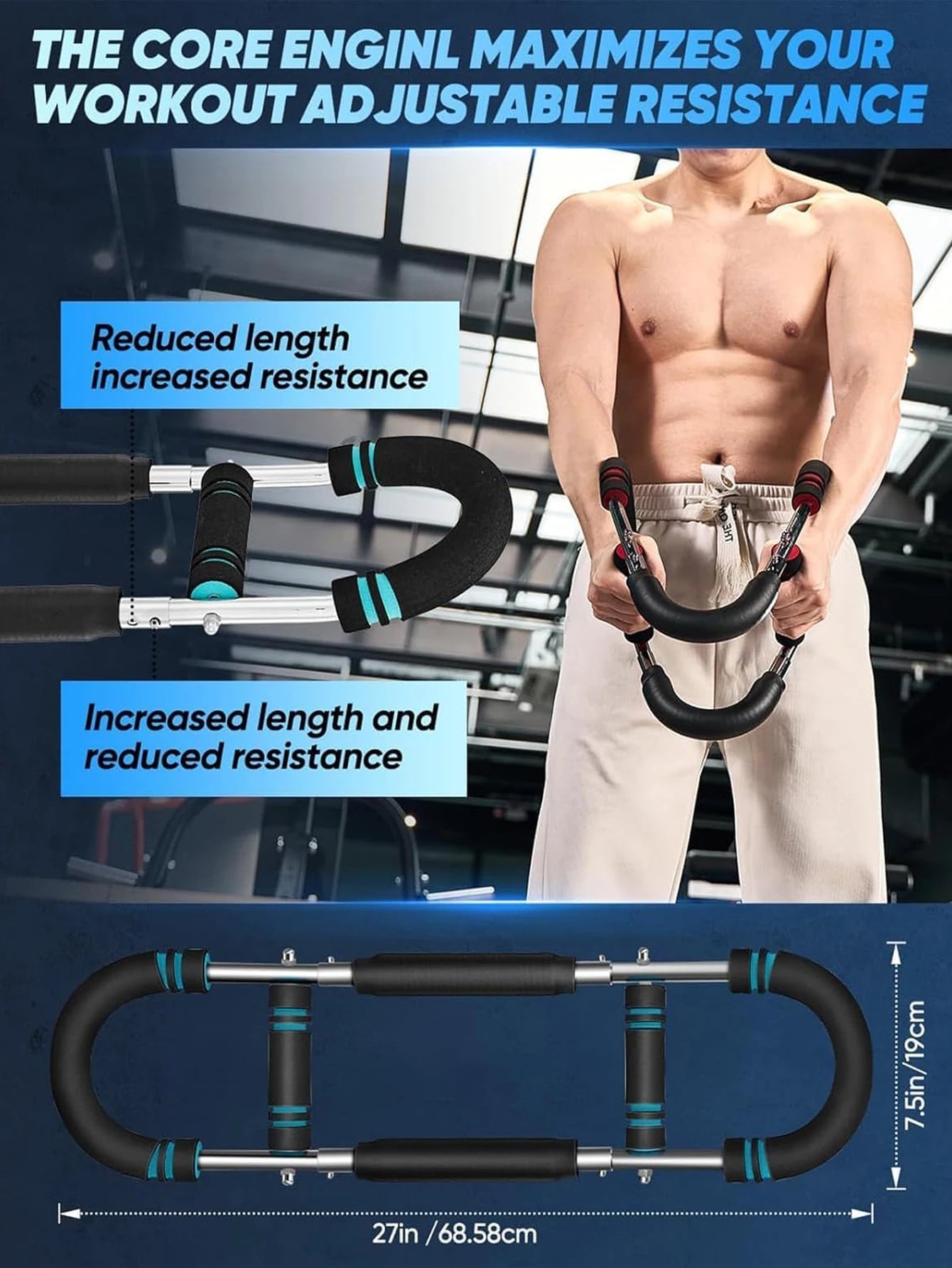 Adjustable Arm Trainer – Chest & Upper Body Workout Equipment