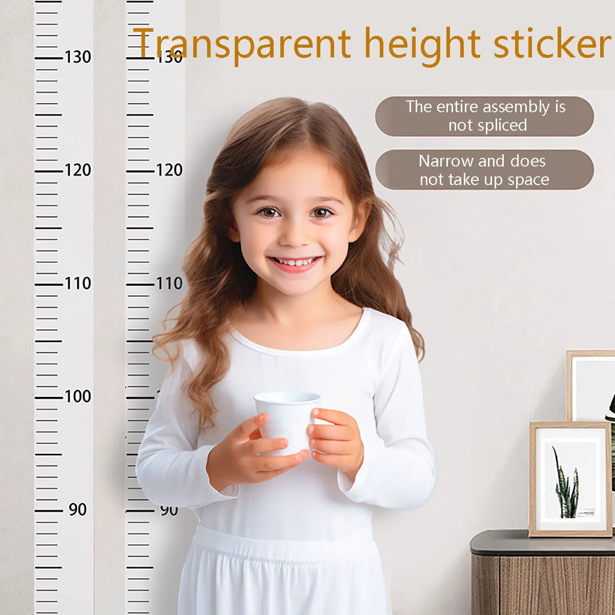 Self-Adhesive Height Chart Wall Sticker – 0-200cm Waterproof