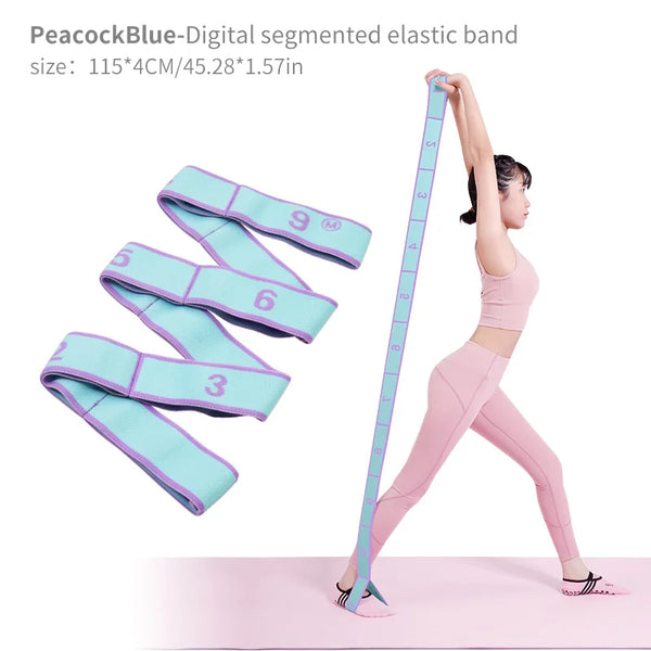 Elastic Yoga Stretch Strap – Loop Band for Dance & Pilates