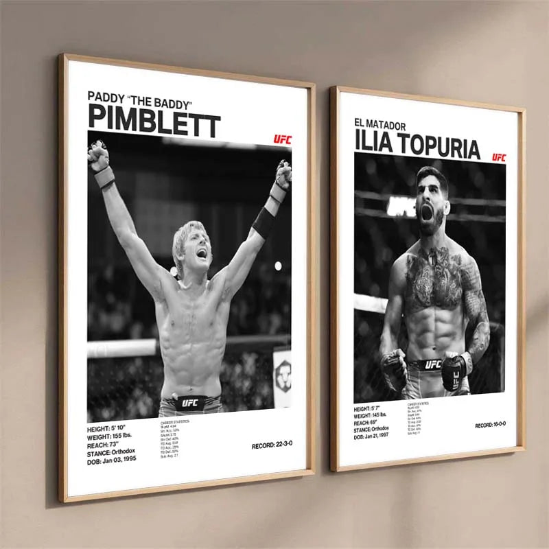Boxing Legends Canvas Poster – ILIA TOPURIA Wall Art