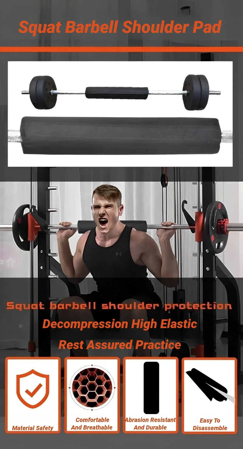 Foam Barbell Pad Neck & Shoulder Protector for Squats