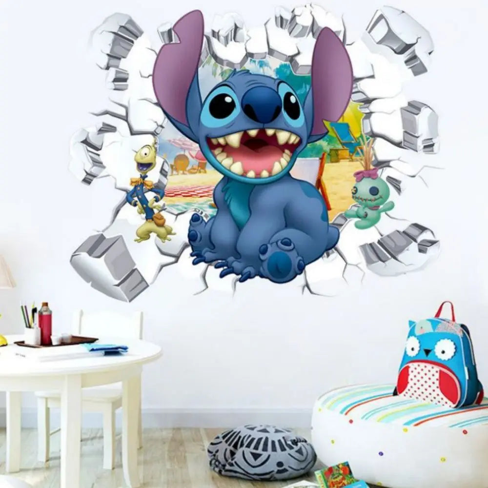 Lilo & Stitch Cartoon Wall Stickers – Kids Room Décor