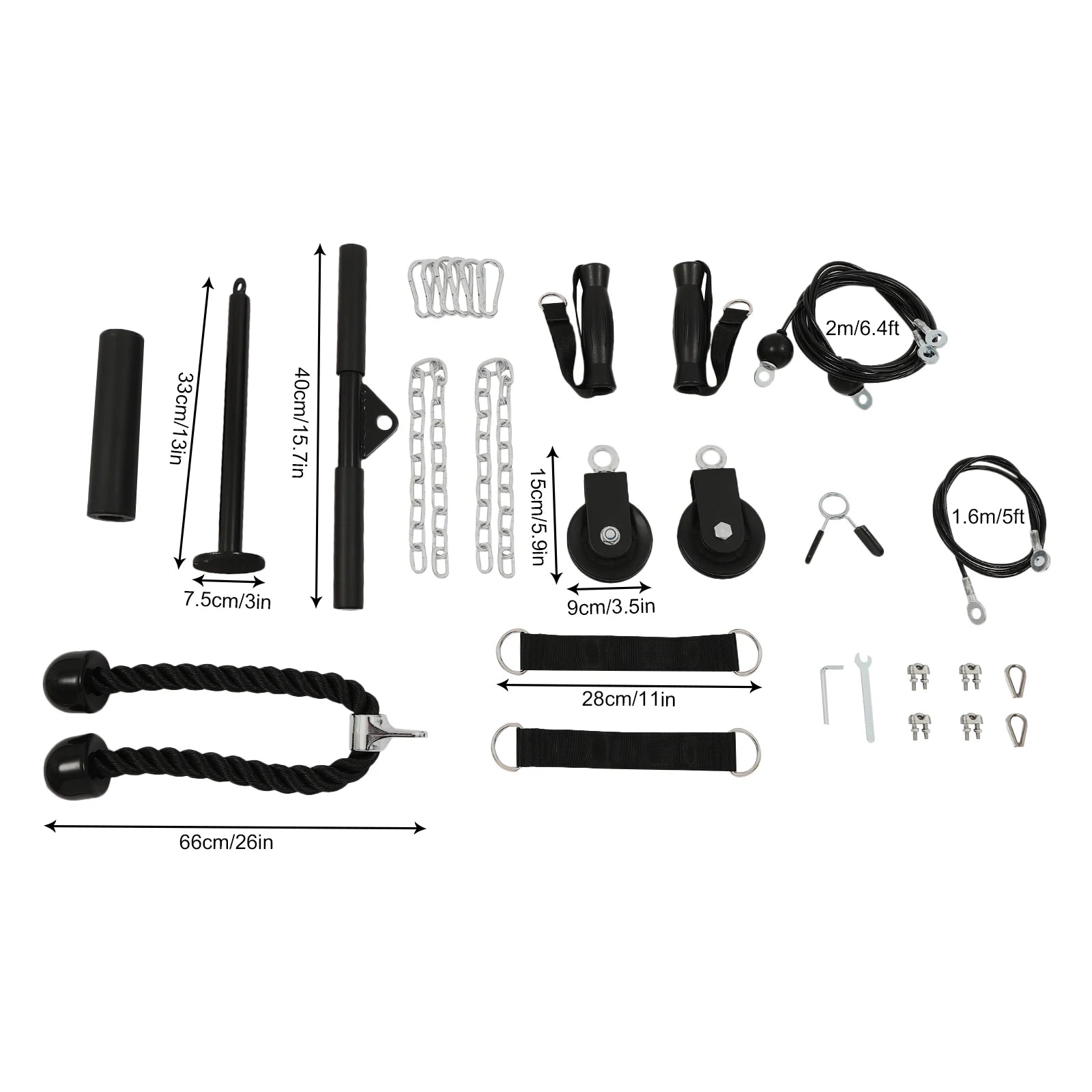 Home Gym Cable Pulley System – Fitness Equipment for Arms & Shoulders