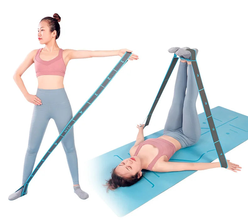 Elastic Yoga Stretch Strap – Loop Band for Dance & Pilates