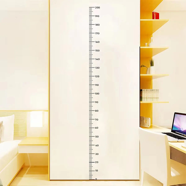 Self-Adhesive Height Chart Wall Sticker – 0-200cm Waterproof