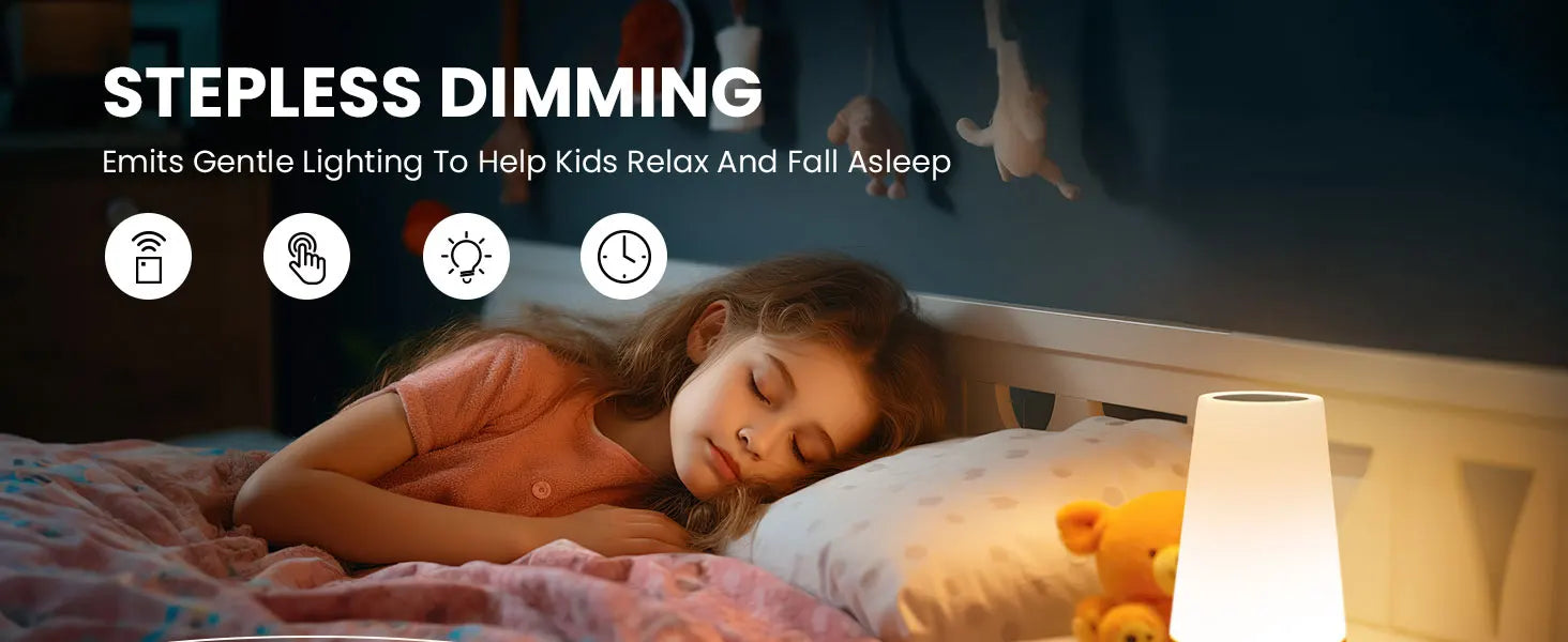 USB Rechargeable RGB Touch Night Light Lamp