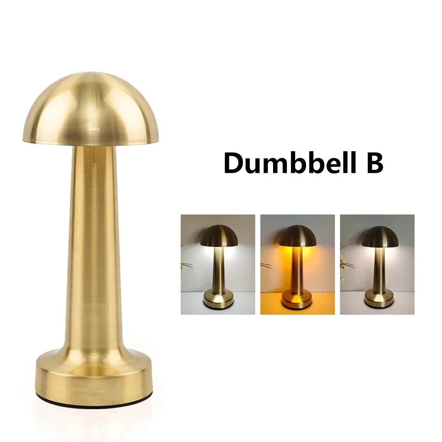 Rechargeable LED Touch Retro Metal Table Lamp