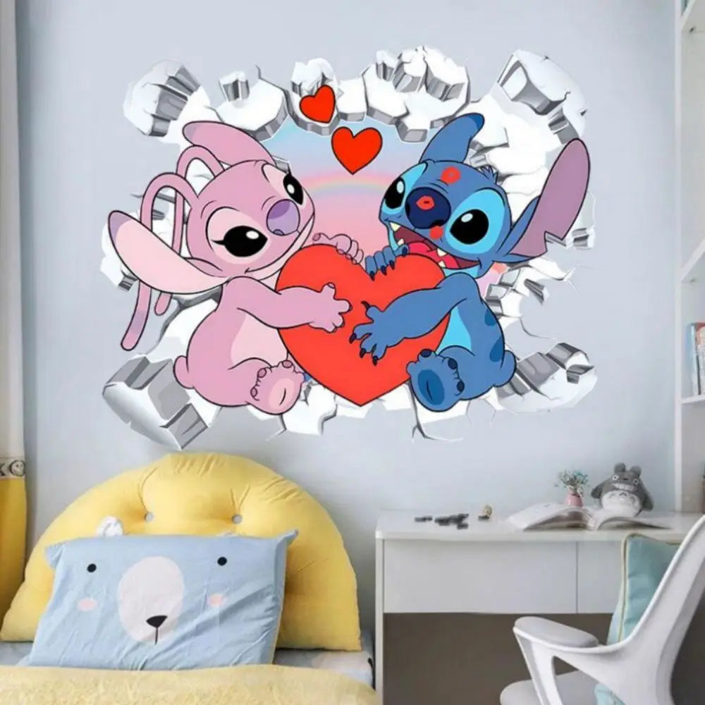 Lilo & Stitch Cartoon Wall Stickers – Kids Room Décor
