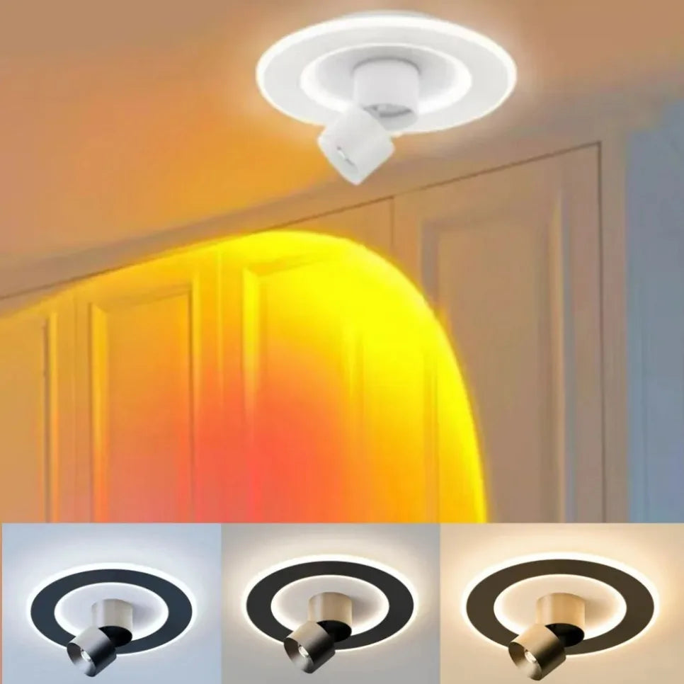 LED Sunset Ceiling Light – Projector Mood Lamp, 90-260V