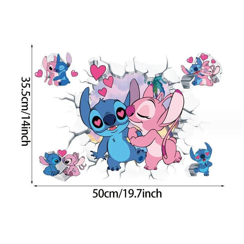 Lilo & Stitch Cartoon Wall Stickers – Kids Room Décor